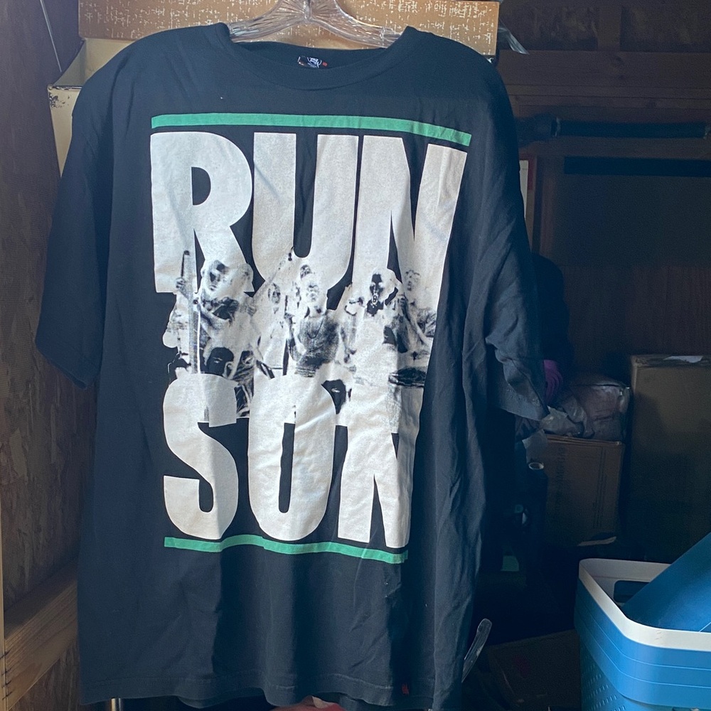Black Graphic Tee with Bold Print